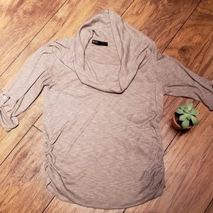 Gibson 3/4 Sleeve Cowl Neck Sweater